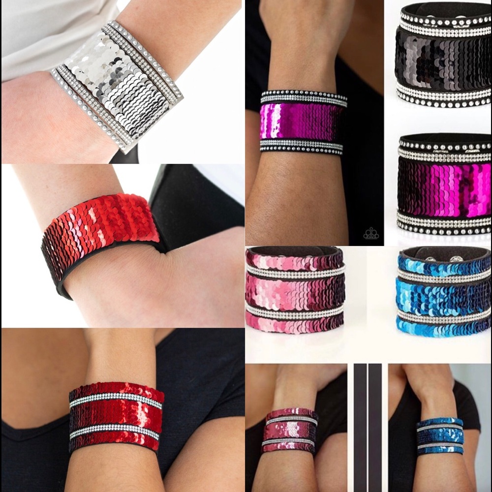 Variety of bracelets available.
